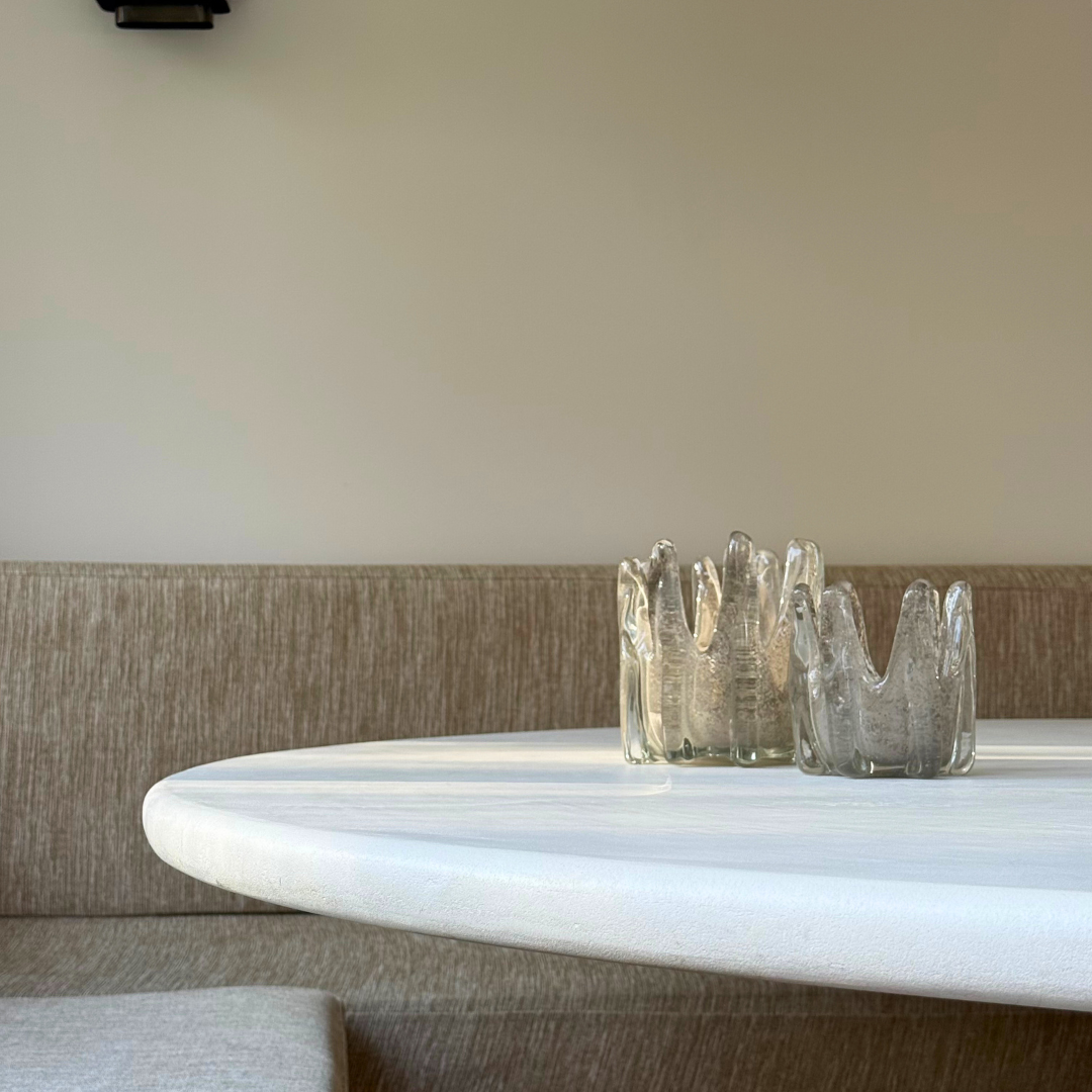 HELIX KAARSHOUDER | GLAS | TAUPE