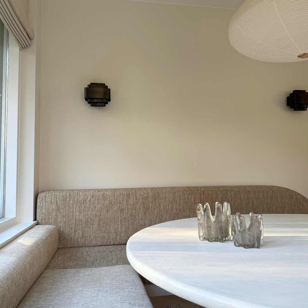 HELIX KAARSHOUDER | GLAS | TAUPE