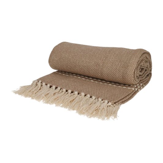 PLAID | GERECYCLED KATOEN | BEIGE