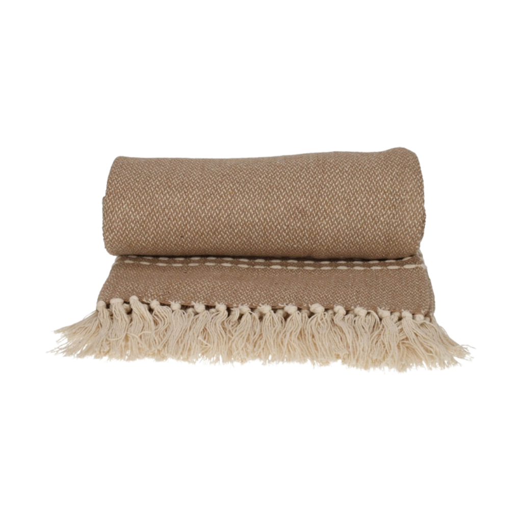 PLAID | GERECYCLED KATOEN | BEIGE