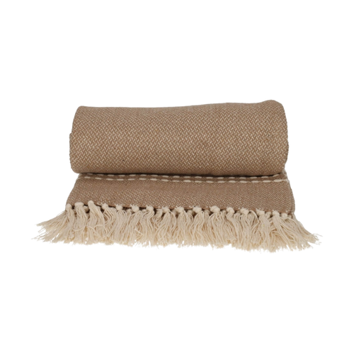 PLAID | GERECYCLED KATOEN | BEIGE