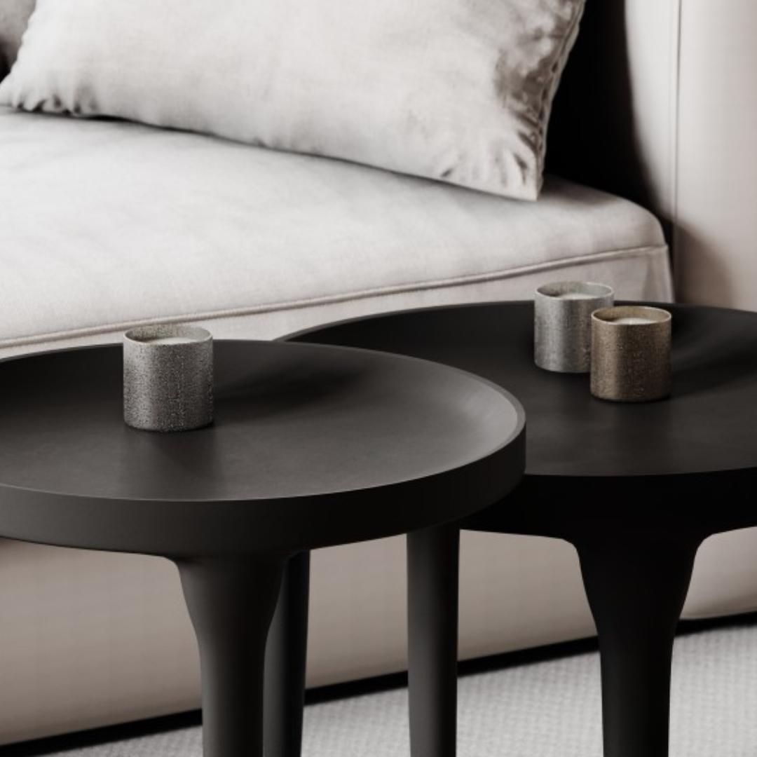 TRIP BIJZETTAFEL | ALUMINIUM | ZWART