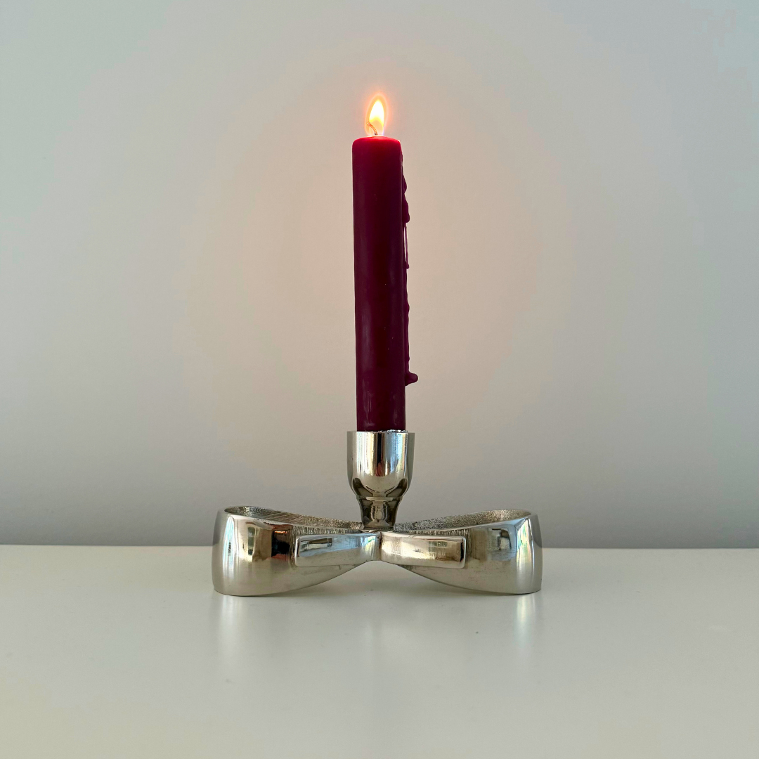 STRIK KAARSHOUDER | ALUMINIUM | ZILVER