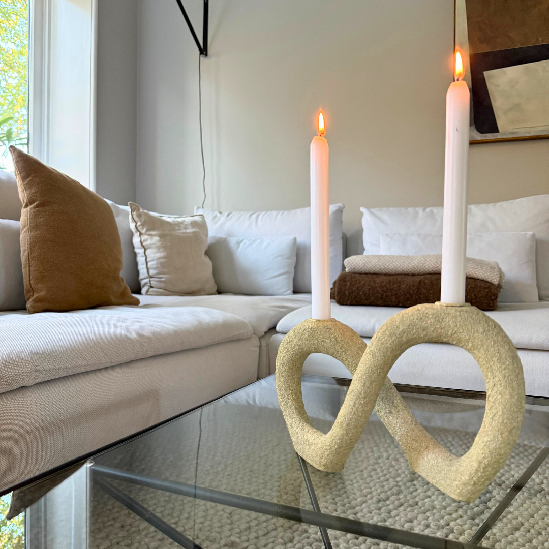 DACIAN KAARSHOUDER | POLYRESIN | BEIGE