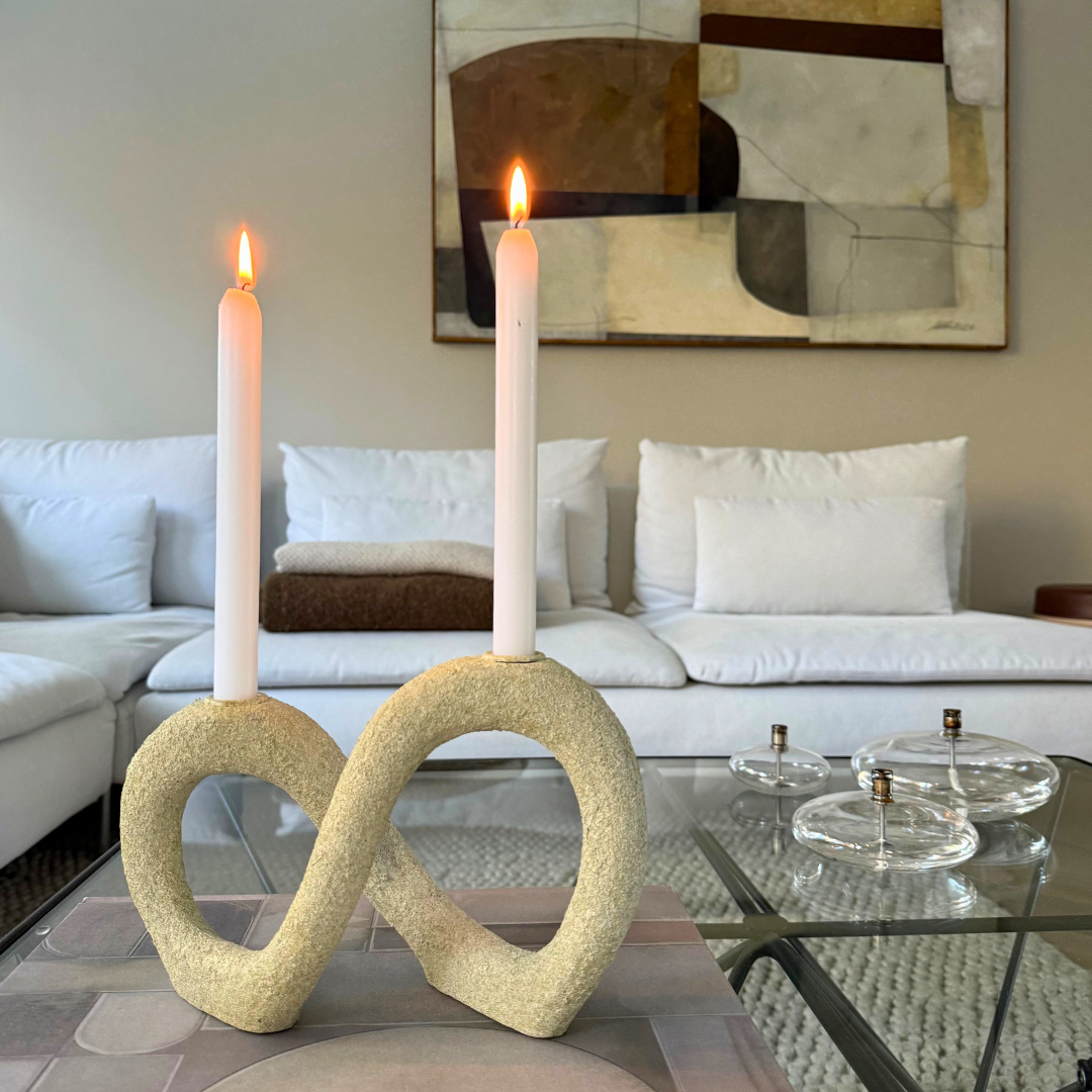 DACIAN KAARSHOUDER | POLYRESIN | BEIGE