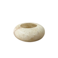 Alabaster Pebble waxinelichthouder wit maat S