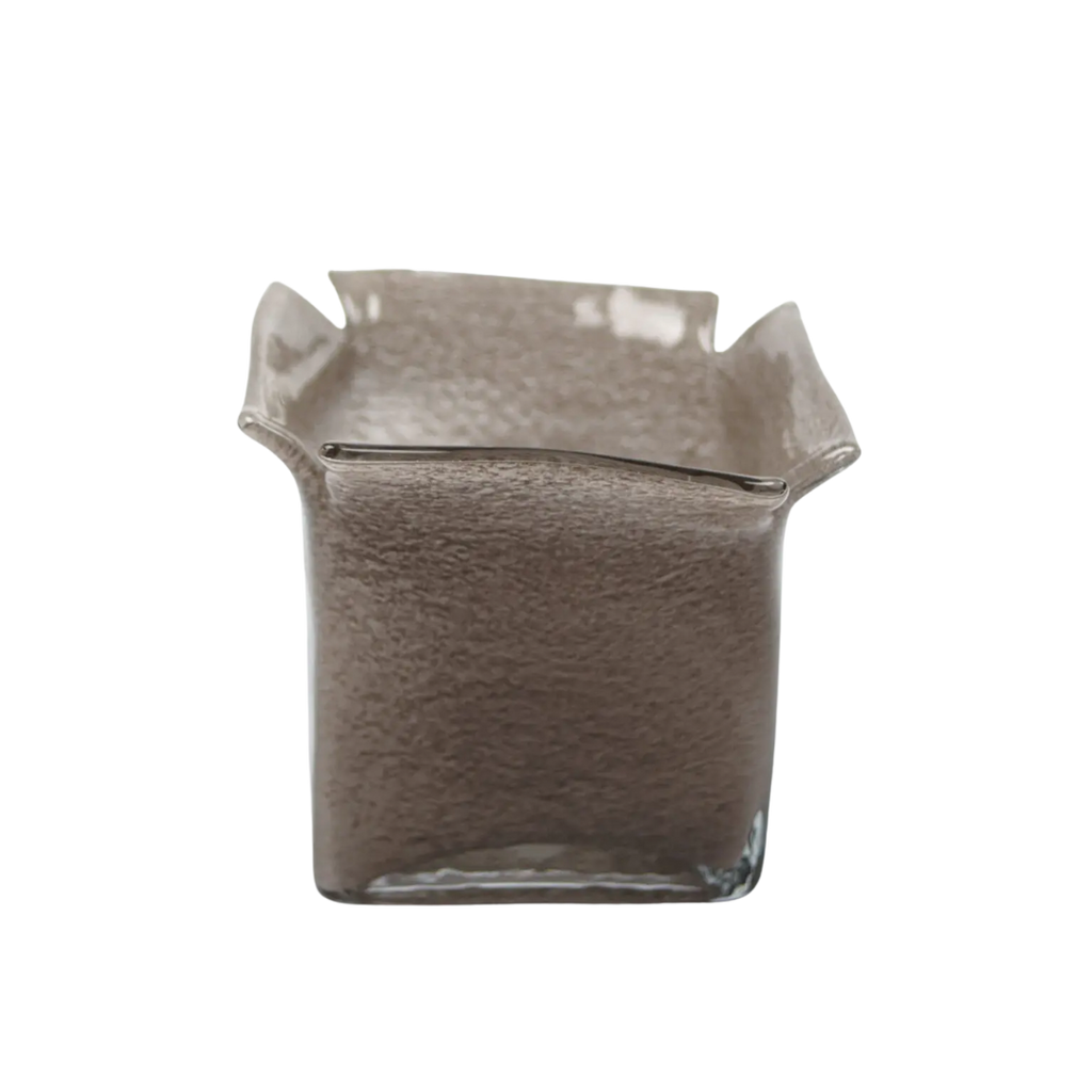 Atlas glazen kaarshouder taupe van Olsson & Jensen – handgemaakt, mondgeblazen glas met tijdloze elegantie