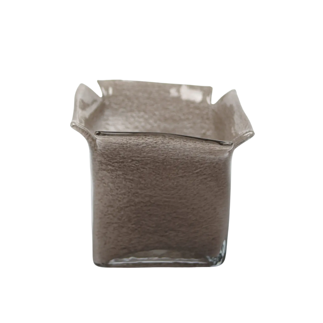 Atlas glazen kaarshouder taupe van Olsson & Jensen – handgemaakt, mondgeblazen glas met tijdloze elegantie