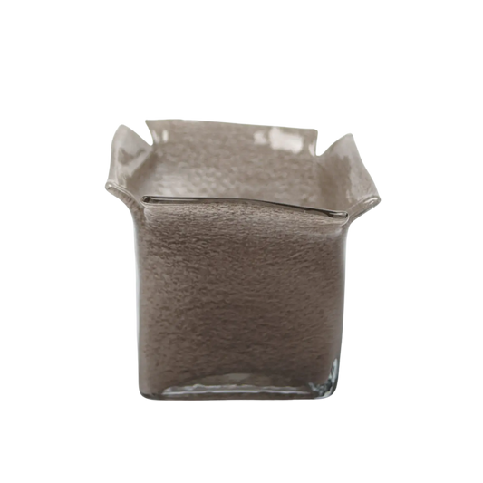 Atlas glazen kaarshouder taupe van Olsson & Jensen – handgemaakt, mondgeblazen glas met tijdloze elegantie