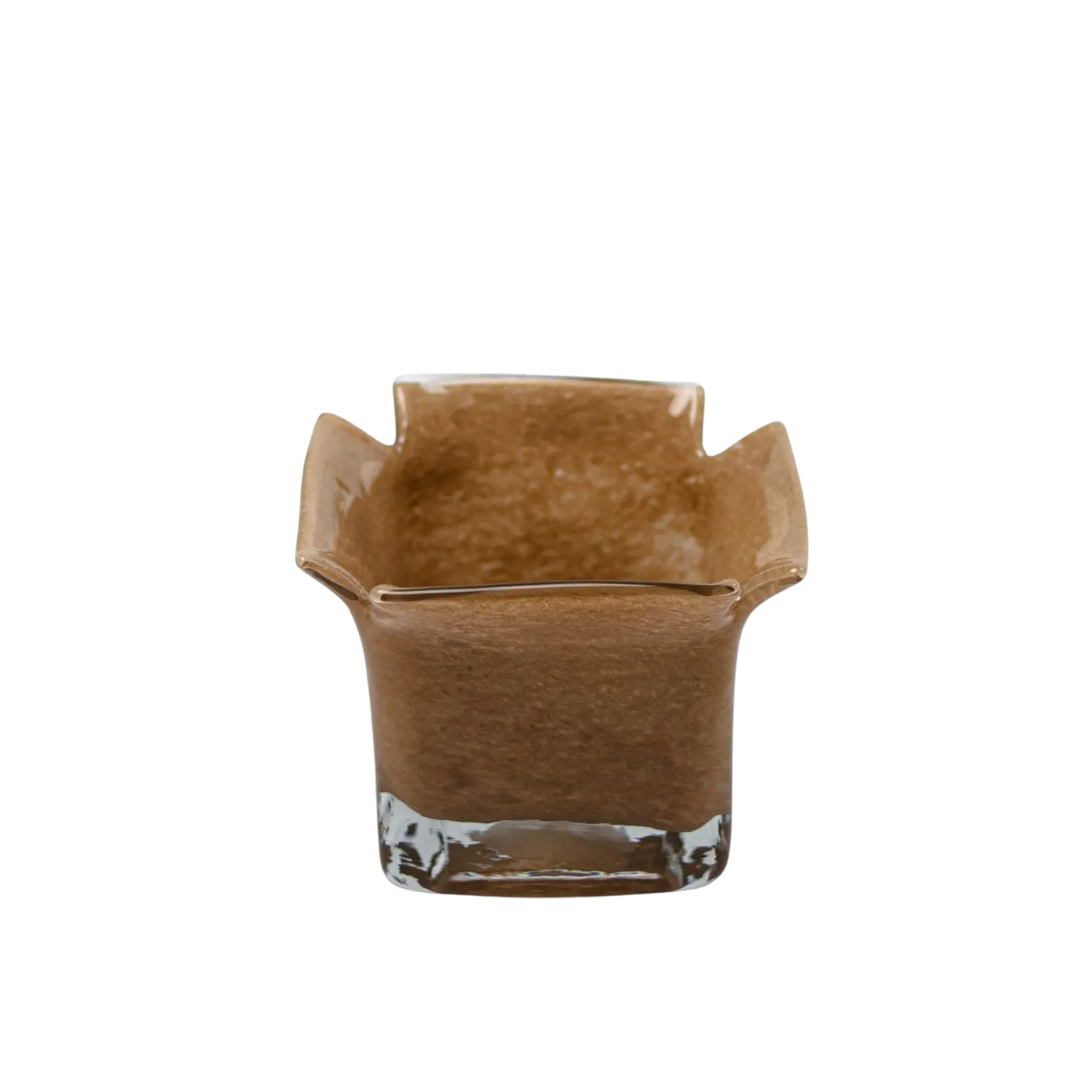 Atlas glazen kaarshouder zand – perfect als sfeervol en decoratief object in huis