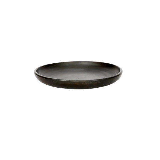 Bazar Bizar Burned Classic Bord maat S – handgemaakt keramiek, duurzaam en elegant.