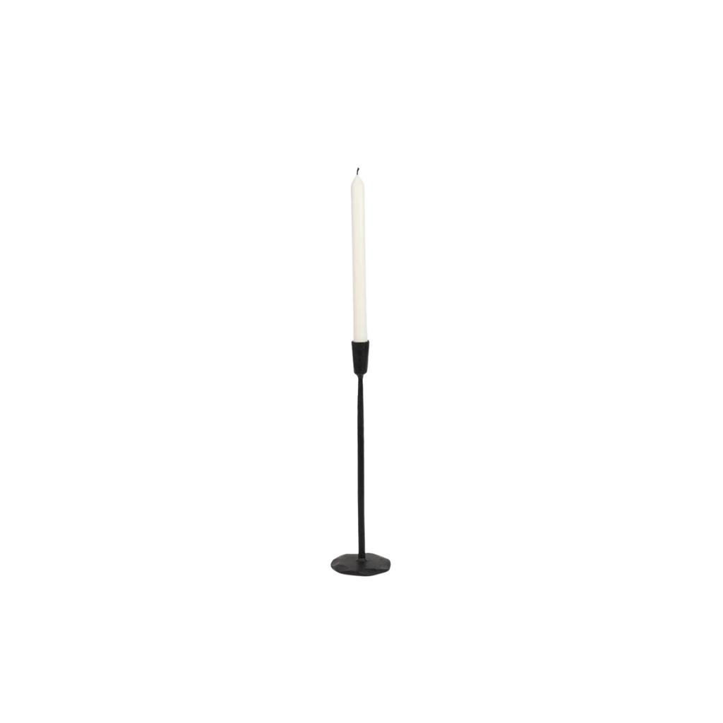 Ina kaarshouder van zwart metaal L35 cm x ⌀9 cm