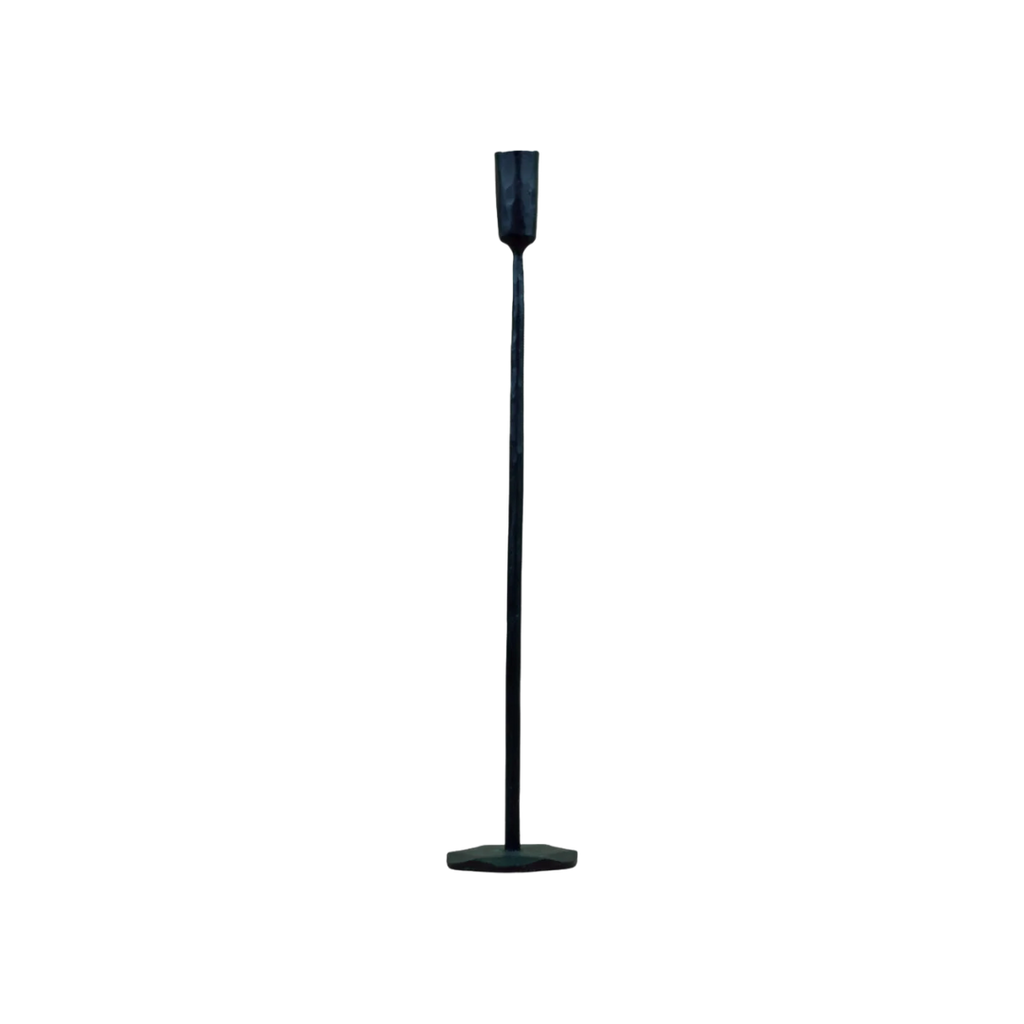 Ina kaarshouder van zwart metaal L45 cm x ⌀8 cm