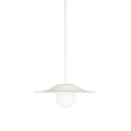 July hanglamp met handgemaakte aardewerken kap in natuurlijke tinten.