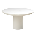 Beton ciré eettafel rond wit ⌀150 cm tegen een transparante achtergrond