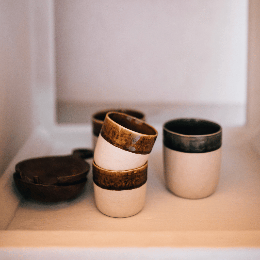 Koffiekop en espressokopjes uit de Spiro collectie van Pomax