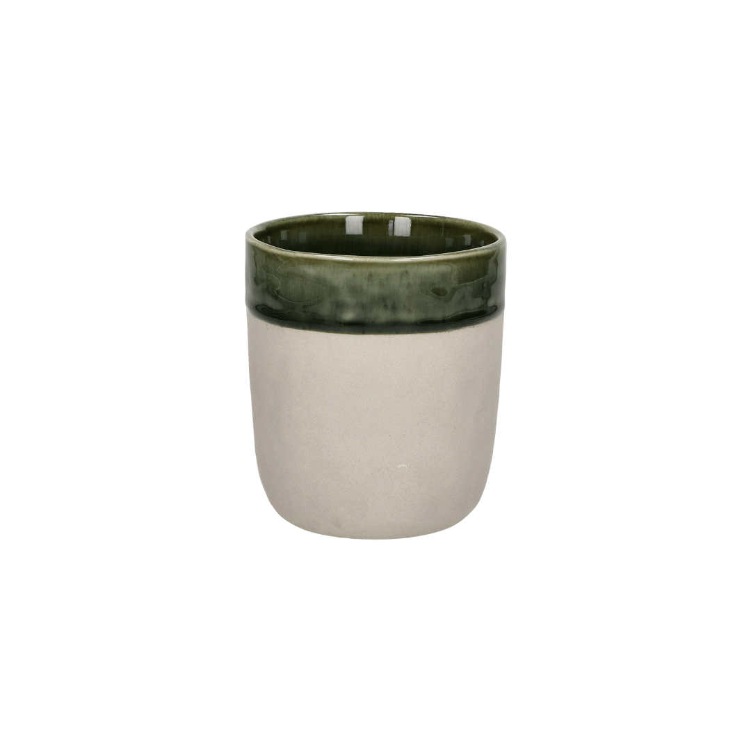 Donkergroene koffiekop van Pomax uit de Spiro collectie