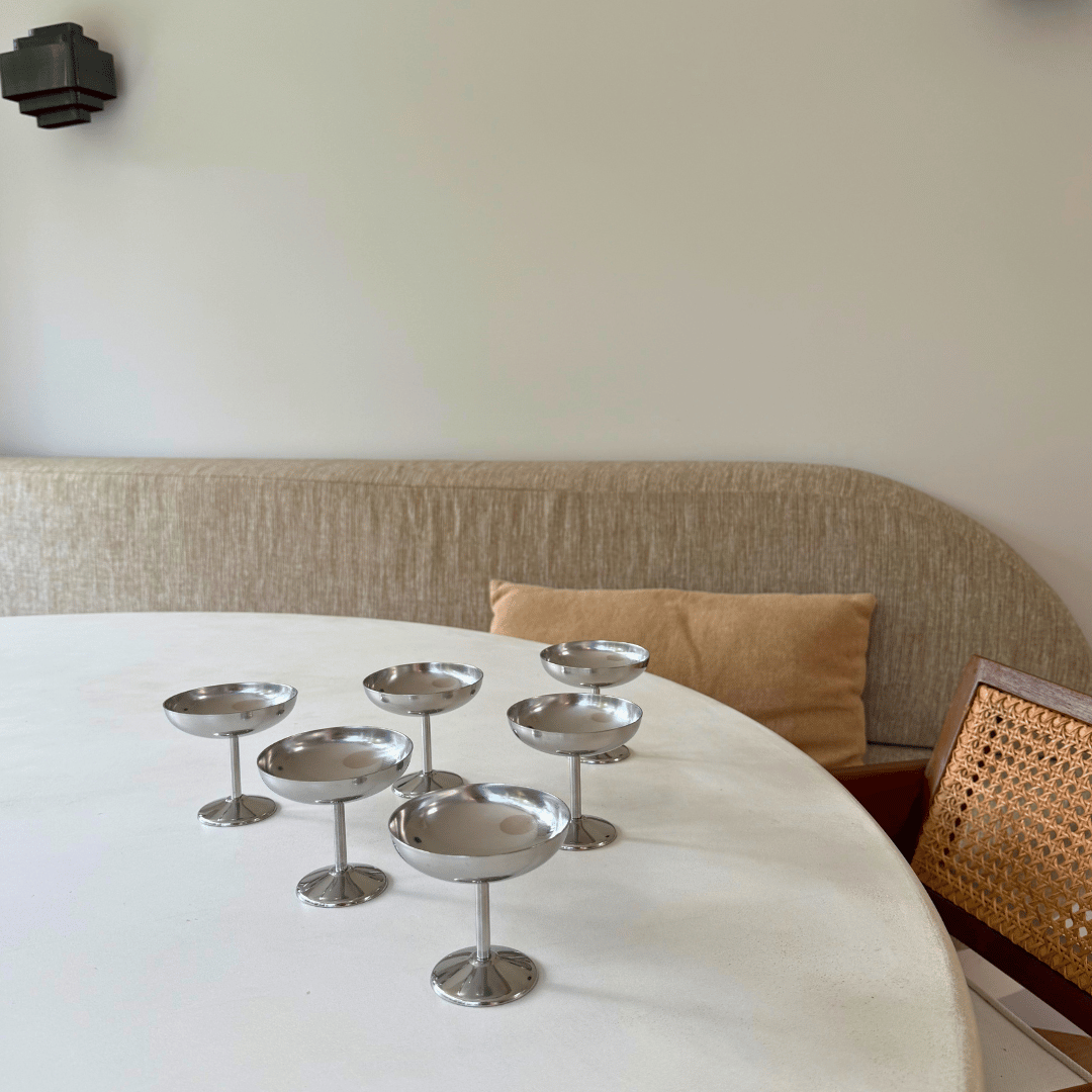Guy Degrenne vintage ijscoupes voor ijs, desserts en borrelhapjes