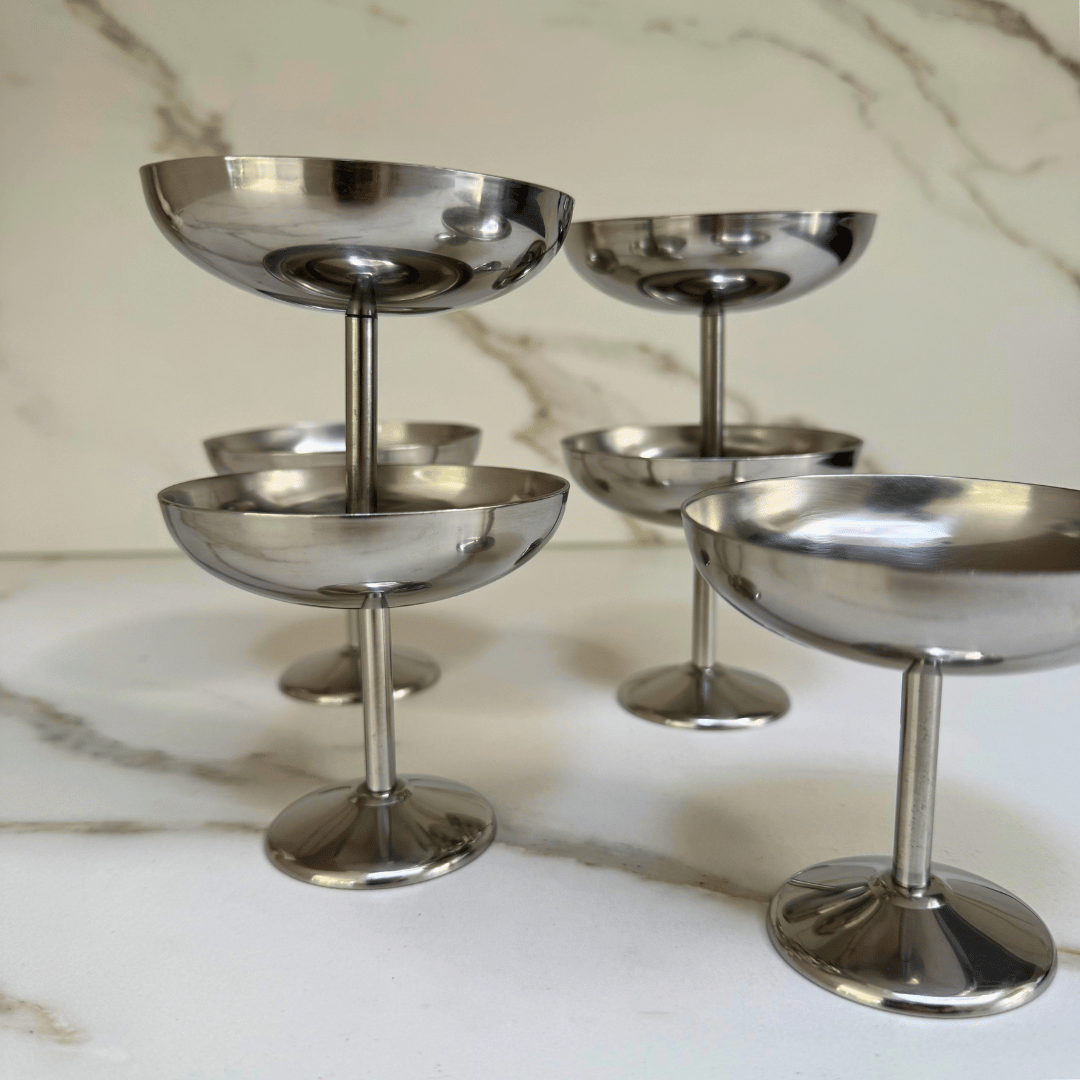 Guy Degrenne vintage ijscoupes voor ijs, desserts en borrelhapjes